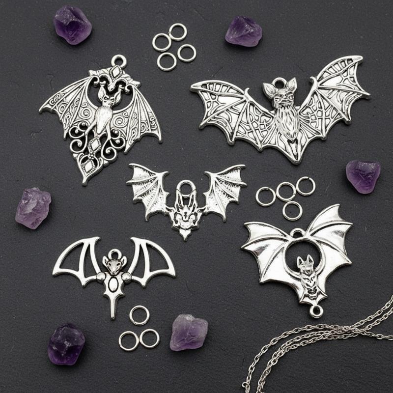 Cosplay Bat Prop - # @4 szt. Gotyckie zawieszki w