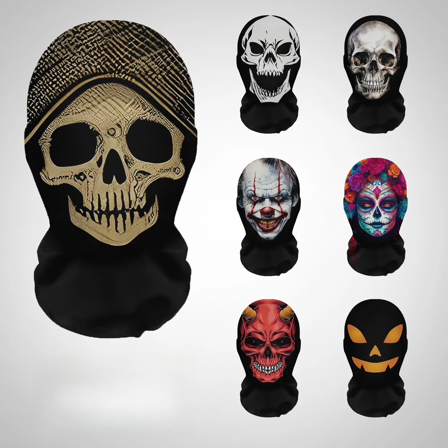 Cosplay Prop Pattern - Maski Halloweenowe Terror 3D z Nadrukiem