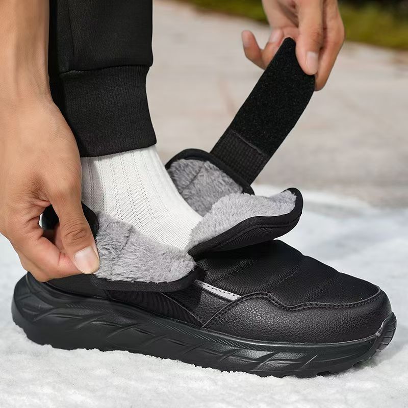 Męskie zimowe buty śniegowce n – Velcro Hook Loop recenzja i cena